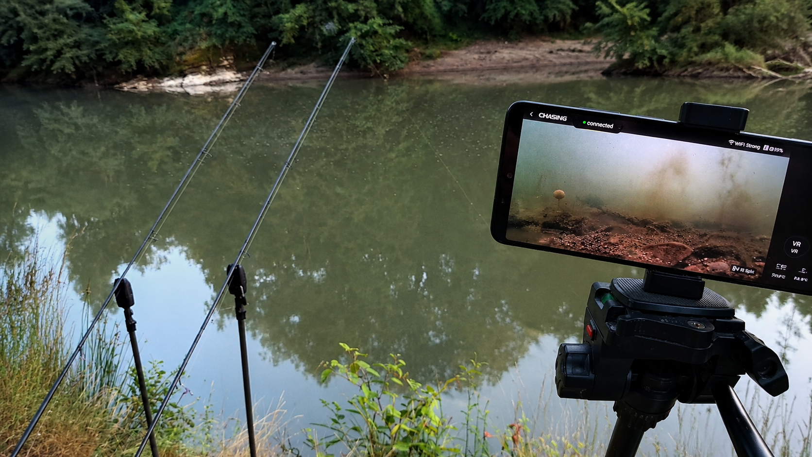 During a 24-Hour Carp Session, He Used CanFish CF1 to See What Was Happening Underwater